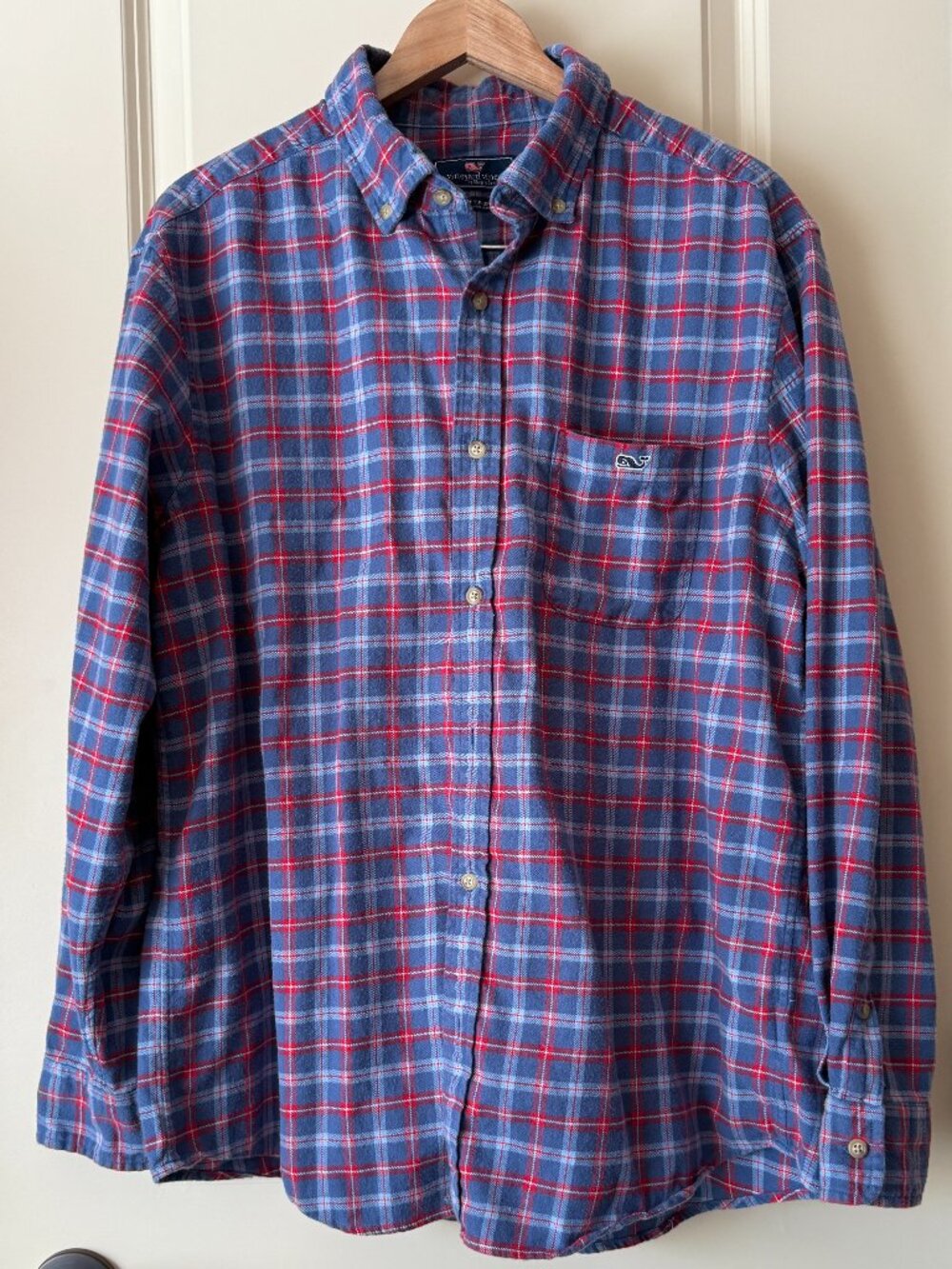 Mens Flannel Long Sleeve Shirt size Large